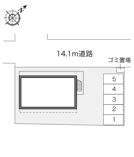 ★手数料０円★下関市王司上町５丁目　月極駐車場（LP）